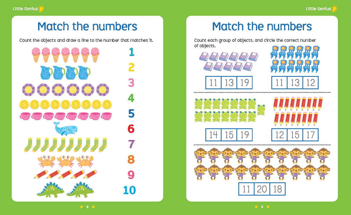 Little Genius Magnetic Folder - Numbers — inside page 1