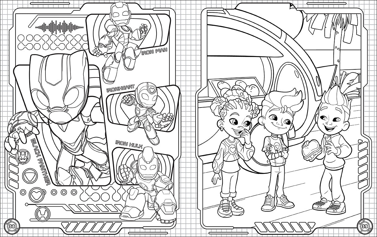 Iron Man and His Awesome Friends - Ultimate Sticker Book — inside page 7