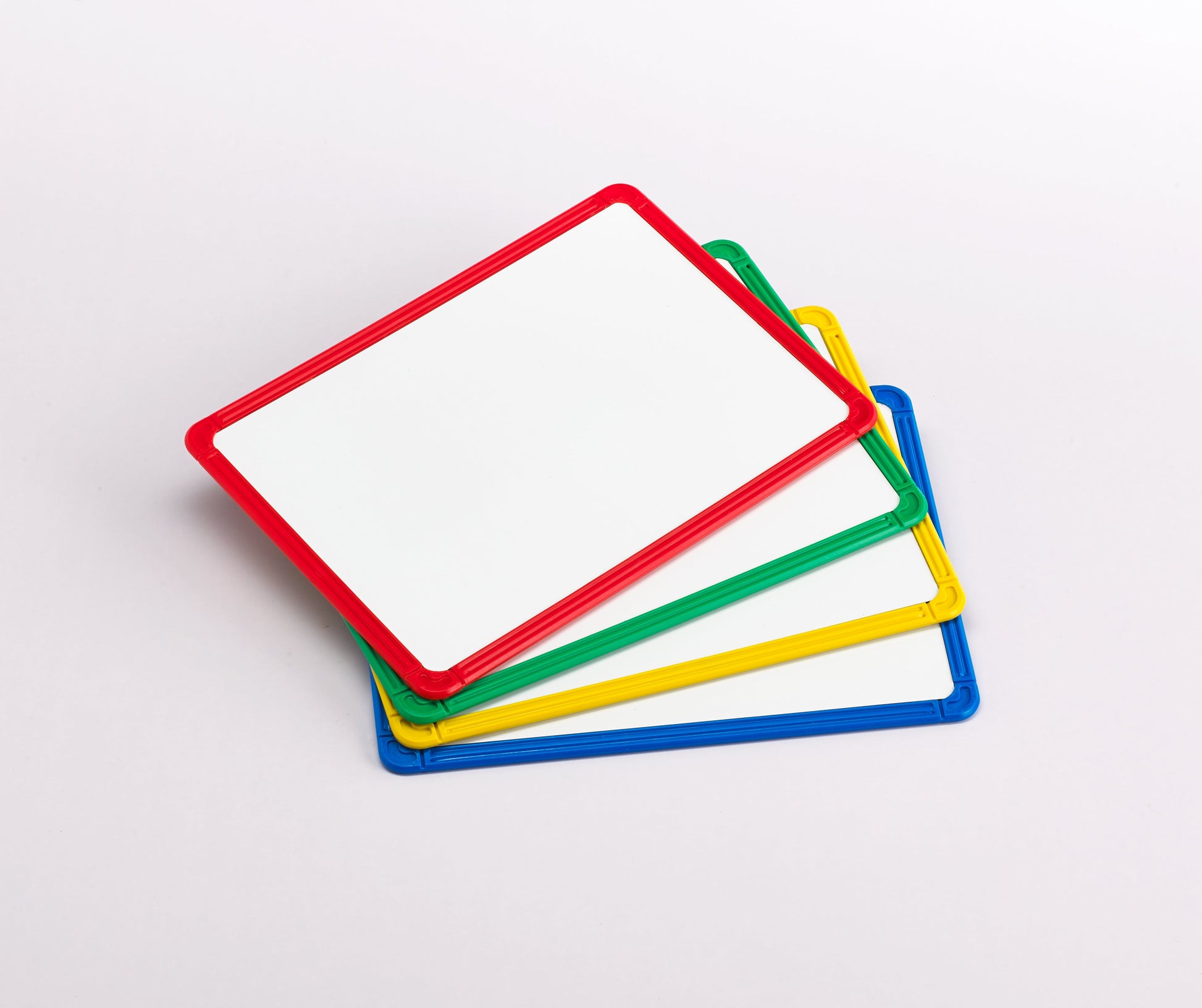 Magnetic Plastic Framed White Boards - Set of 4