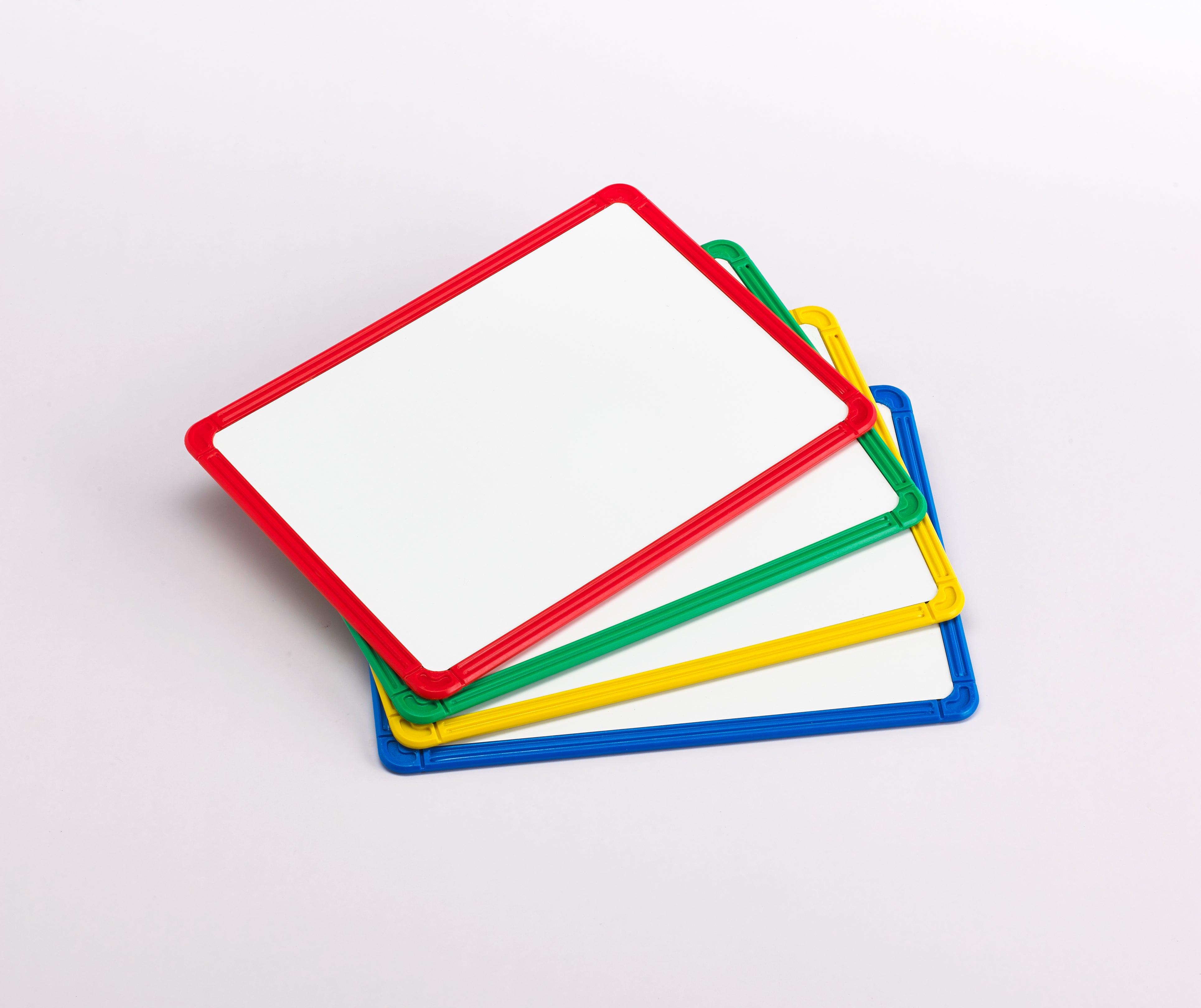 Magnetic Plastic Framed White Boards - Set of 4