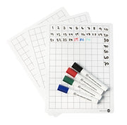 Double-Sided 2cm Dry Erase Boards - Set of 30