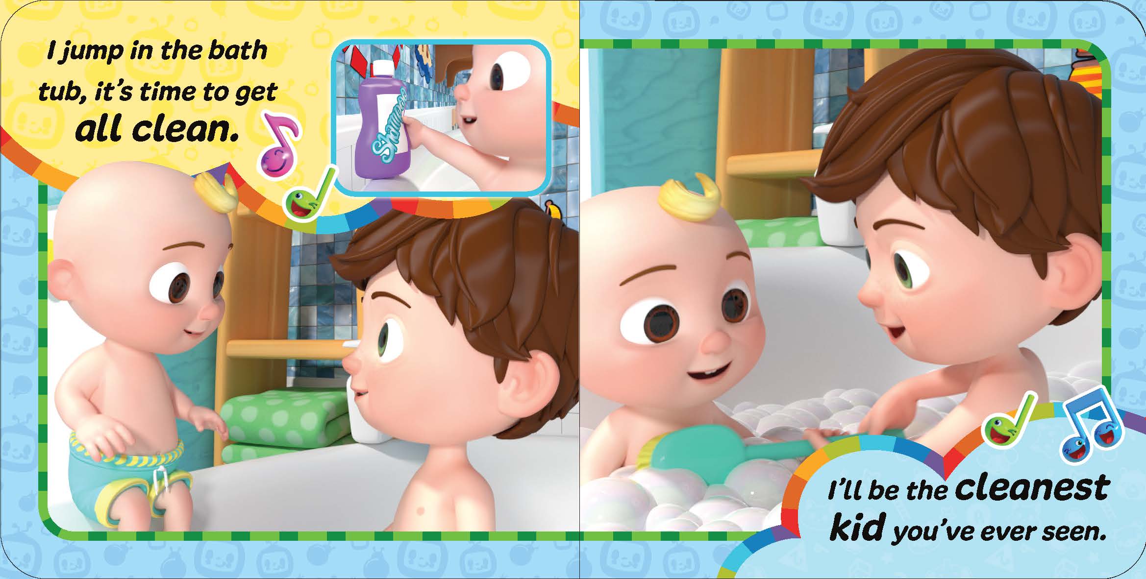 CoComelon - Bath Book — inside page 1