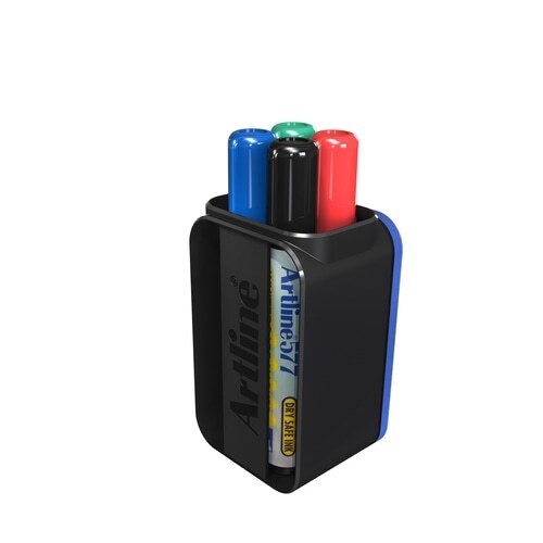 Artline 577 - Whiteboard Marker & Eraser Cup Set