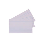 100 System Cards - 76x127mm: White Ruled