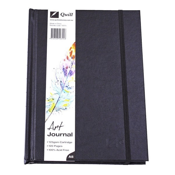Quill Art Journal with Elastic Closure - A5 (125gsm)