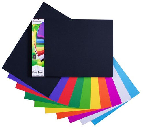 Quill A3 Cover Paper Pack of 250 (110gsm) - Assorted Colours