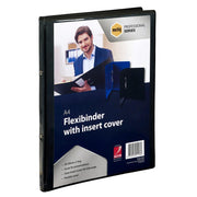 Marbig Flexibinder with Insert Cover: Black - A4