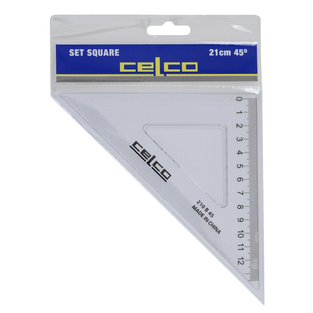 Celco Set Square  - 21cm, 45 Degree