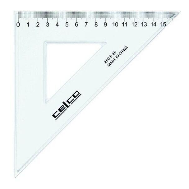 Celco Set Square  - 26cm, 45 Degree