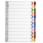 Marbig Jan-Dec Tab Coloured Plastic Dividers