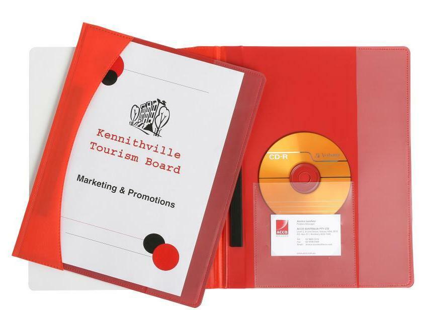 Marbig Premier Flat File - A4 (Red)