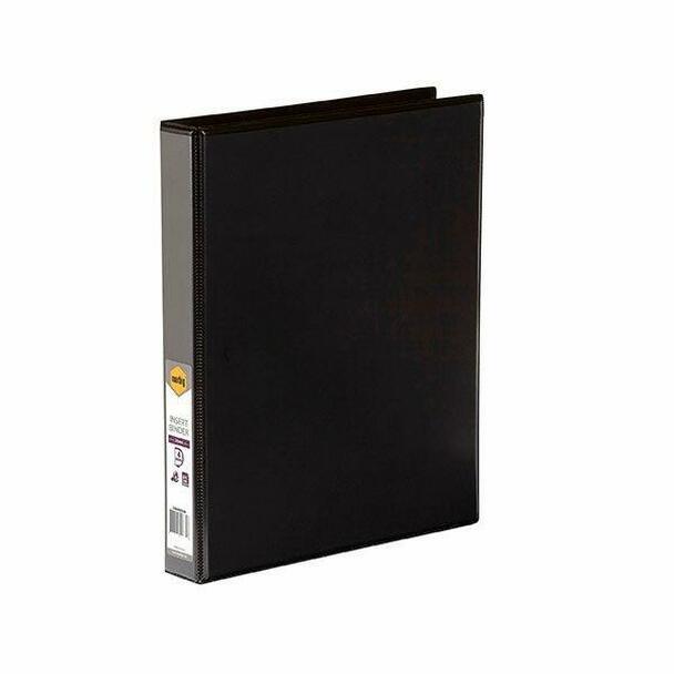 Marbig Insert Binder: Clearview A4 - 4 D-Ring 25mm (Black)