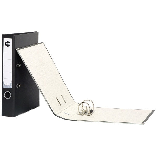 Marbig Half Lever Arch File - Board (Black)