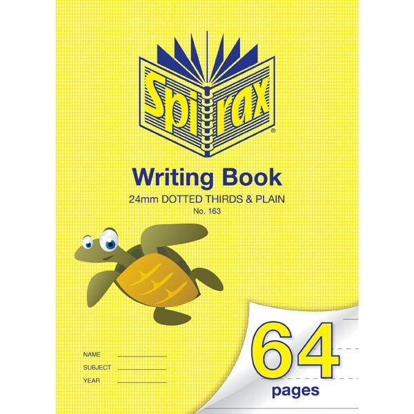 Spirax Writing Book 160 (335x240mm) - 24mm Dotted Thirds: 64 Pages (Single)