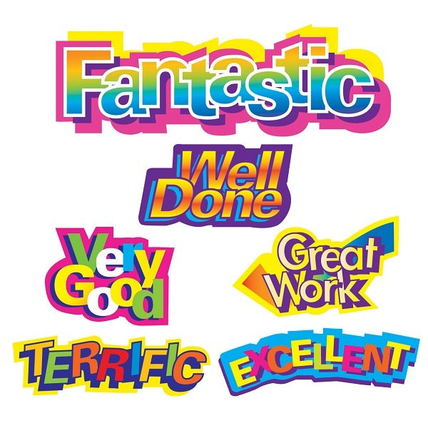 Avery Merit Stickers: Caption Shapes - 18x30mm (Pack of 120)