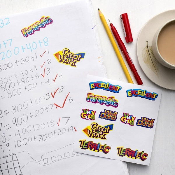 Avery Merit Stickers: Caption Shapes - 18x30mm (Pack of 120)