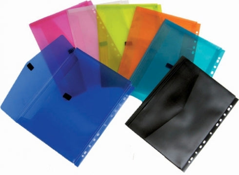 Colby Document Wallet - A4 Pollywally (Pink)