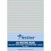 Writer A4 Writing Ream - Bond Paper: 14mm Dotted Thirds