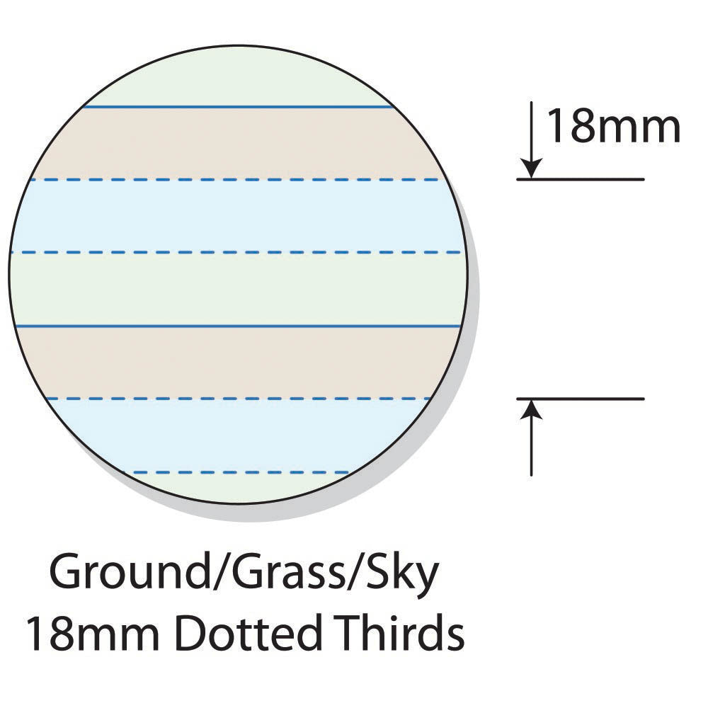 Ground, Grass, Sky Exercise Book - 18mm Dotted Thirds (64 Pages)