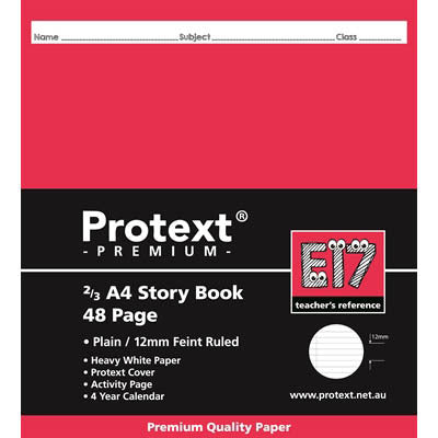 Story Book - Plain/12mm Ruled (48 Pages)