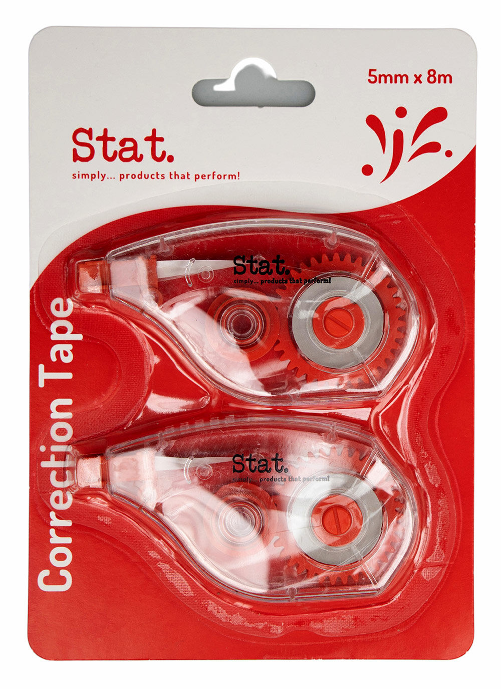 Stat Correction Tape - 5mmx8m (Pack of 2)