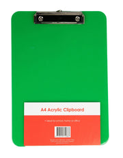 GNS Clipboard - Basic A4 Acrylic: Green