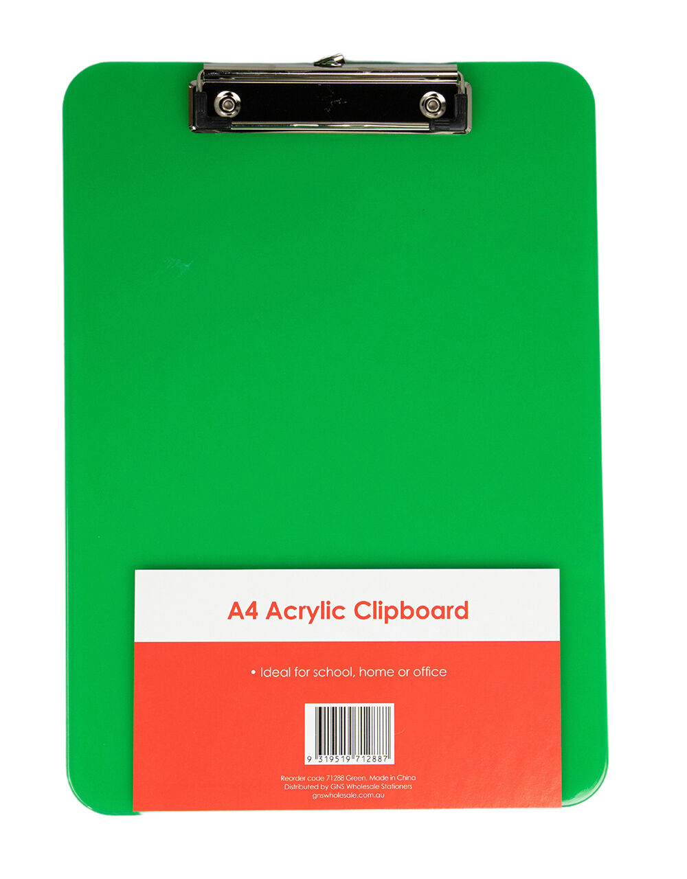 GNS Clipboard - Basic A4 Acrylic: Green