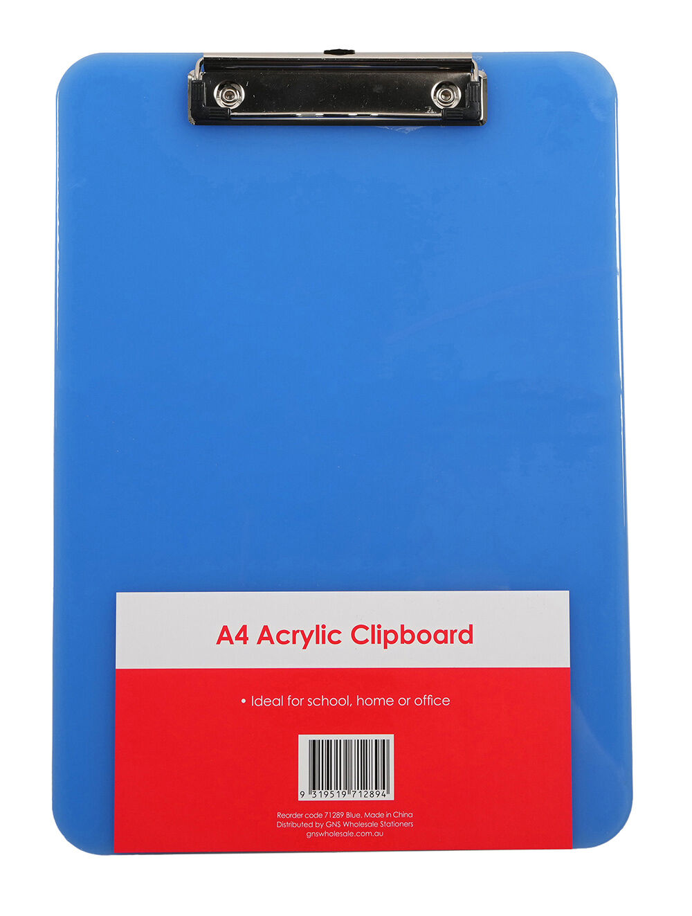GNS Clipboard - Basic A4 Acrylic: Blue