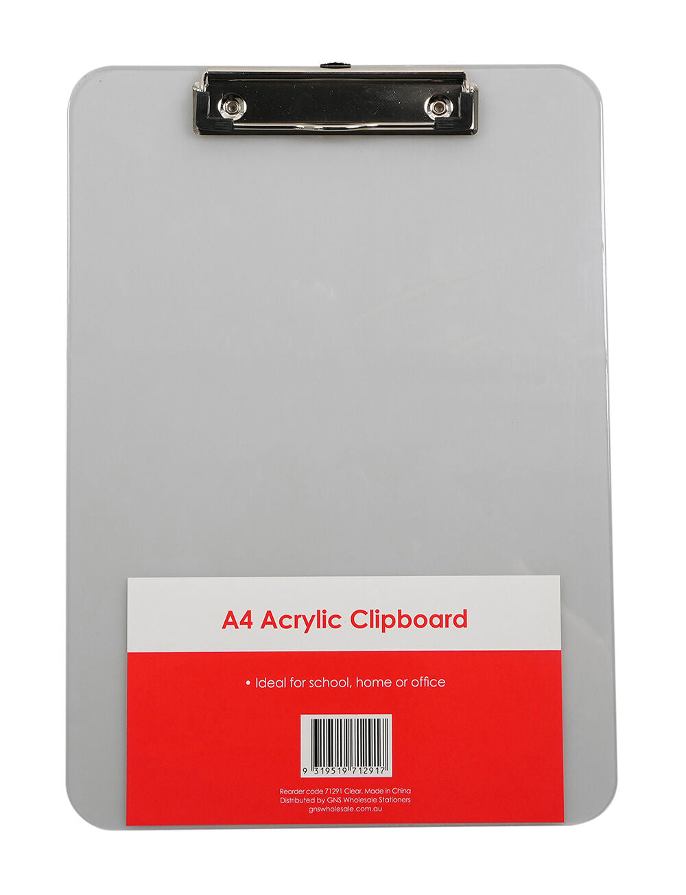GNS Clipboard - Basic A4 Acrylic: Clear