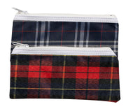 GNS Pencil Case - 20x9cm Tartan Assorted