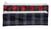 GNS Pencil Case - 33x10cm Tartan Assorted