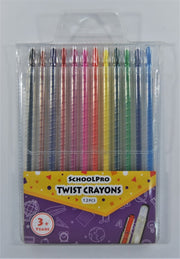 Schoolpro Crayons - Twistable (Pack of 12)