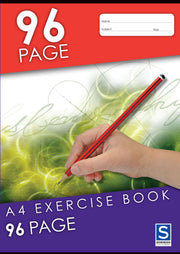 A4 96 Page Exercise Book - Single