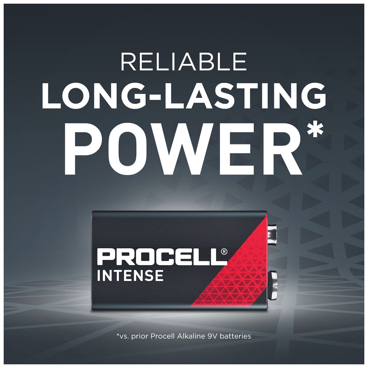 Procell Intense 9V Alkaline Batteries (Box of 12) - view 3
