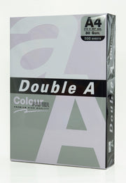 Double A Copy Paper (A4, 80gsm) - Pastel Lavender, Ream of 500