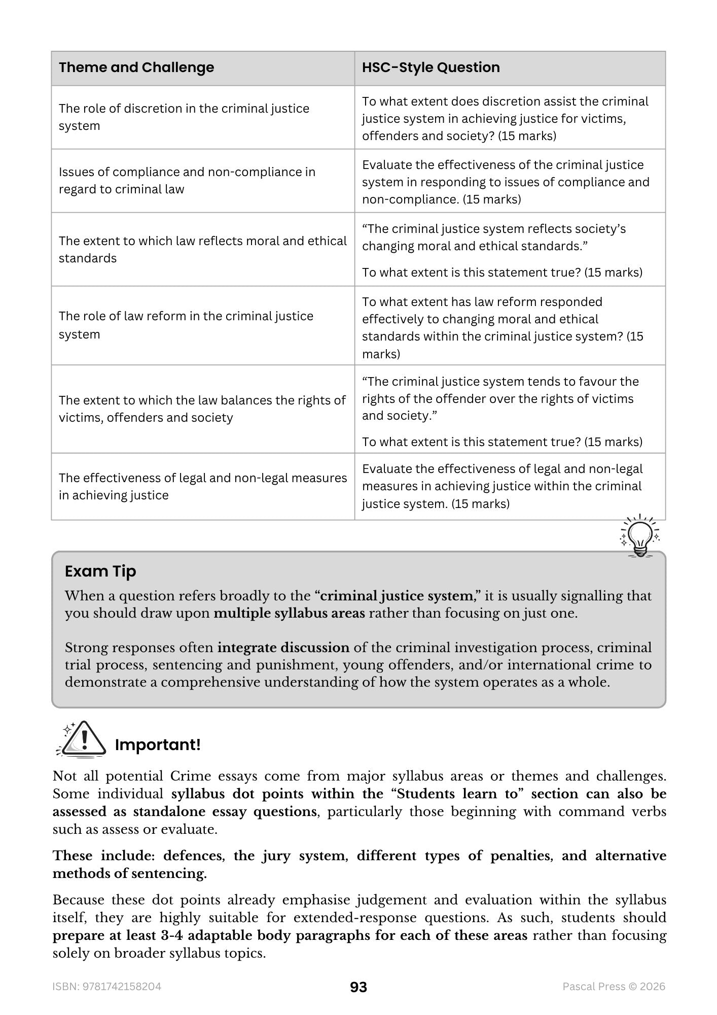 Excel 60 Days to Band 6 Legal Studies inside page 7 of 10