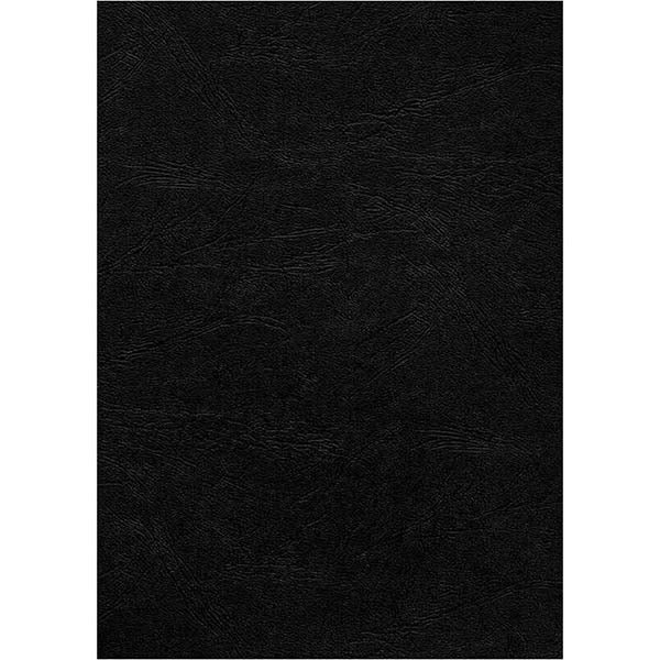 Leathergrain Binding Covers A4 350gsm - Black (Pack of 100)