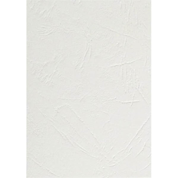 Leathergrain Binding Covers A4 350gsm - White (Pack of 100)