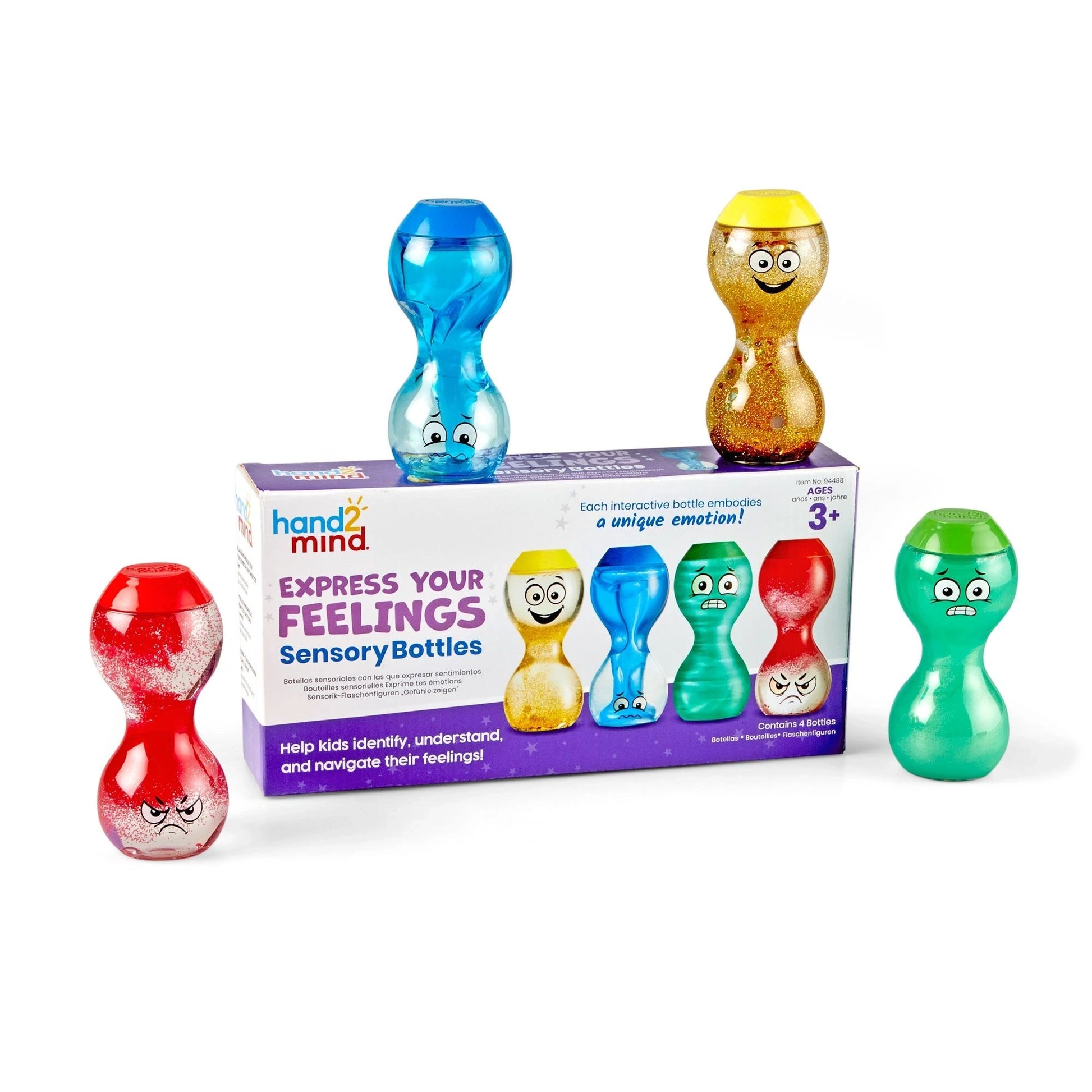 Express Your Feelings Sensory Bottles (Happy, Angry, Scared & Sad)