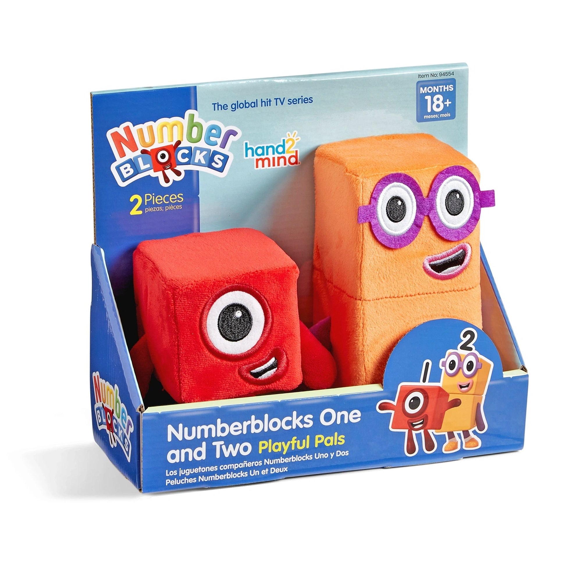Numberblocks One and Two Playful Pals Plush