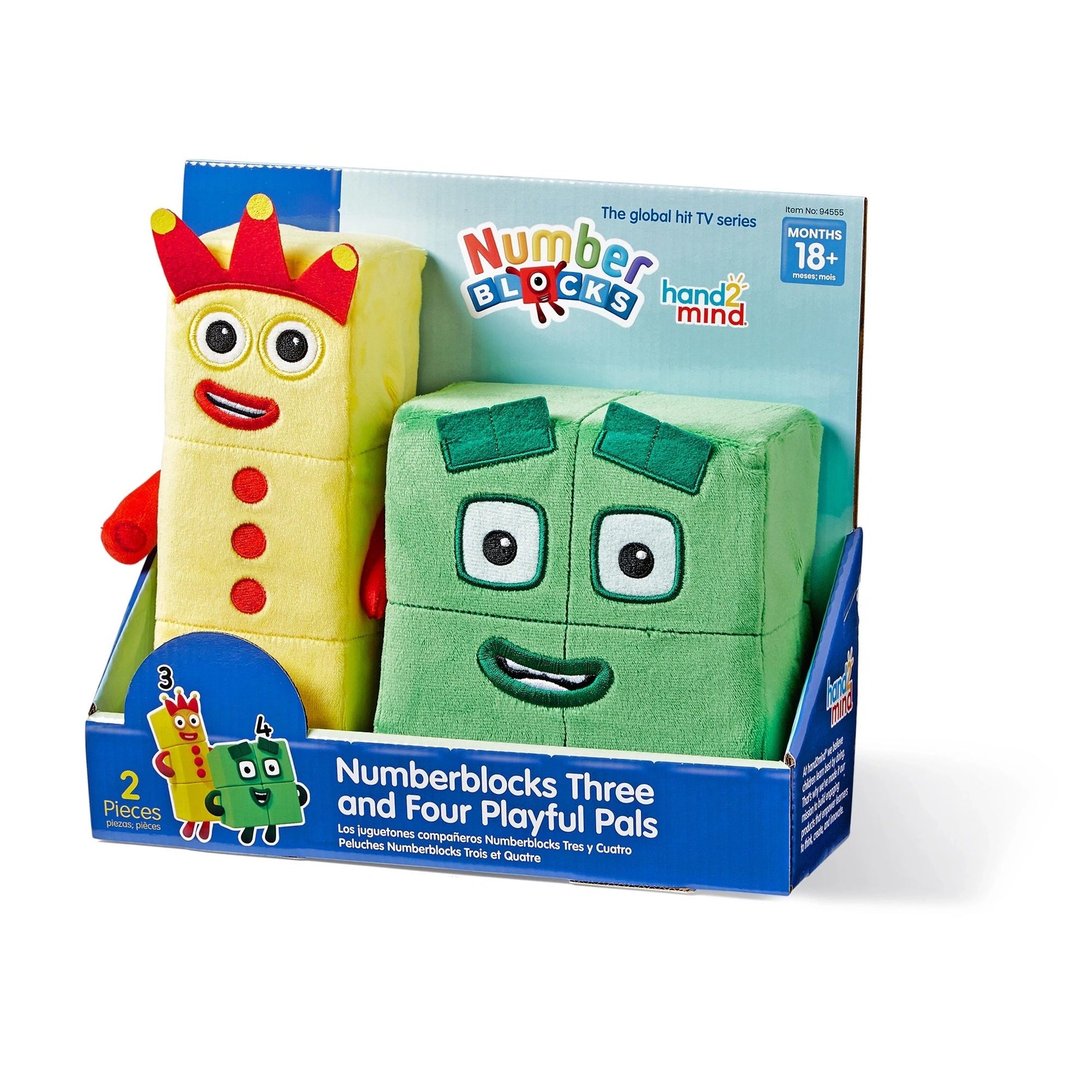 NUMBERBLOCKS Three and Four Playful Pals