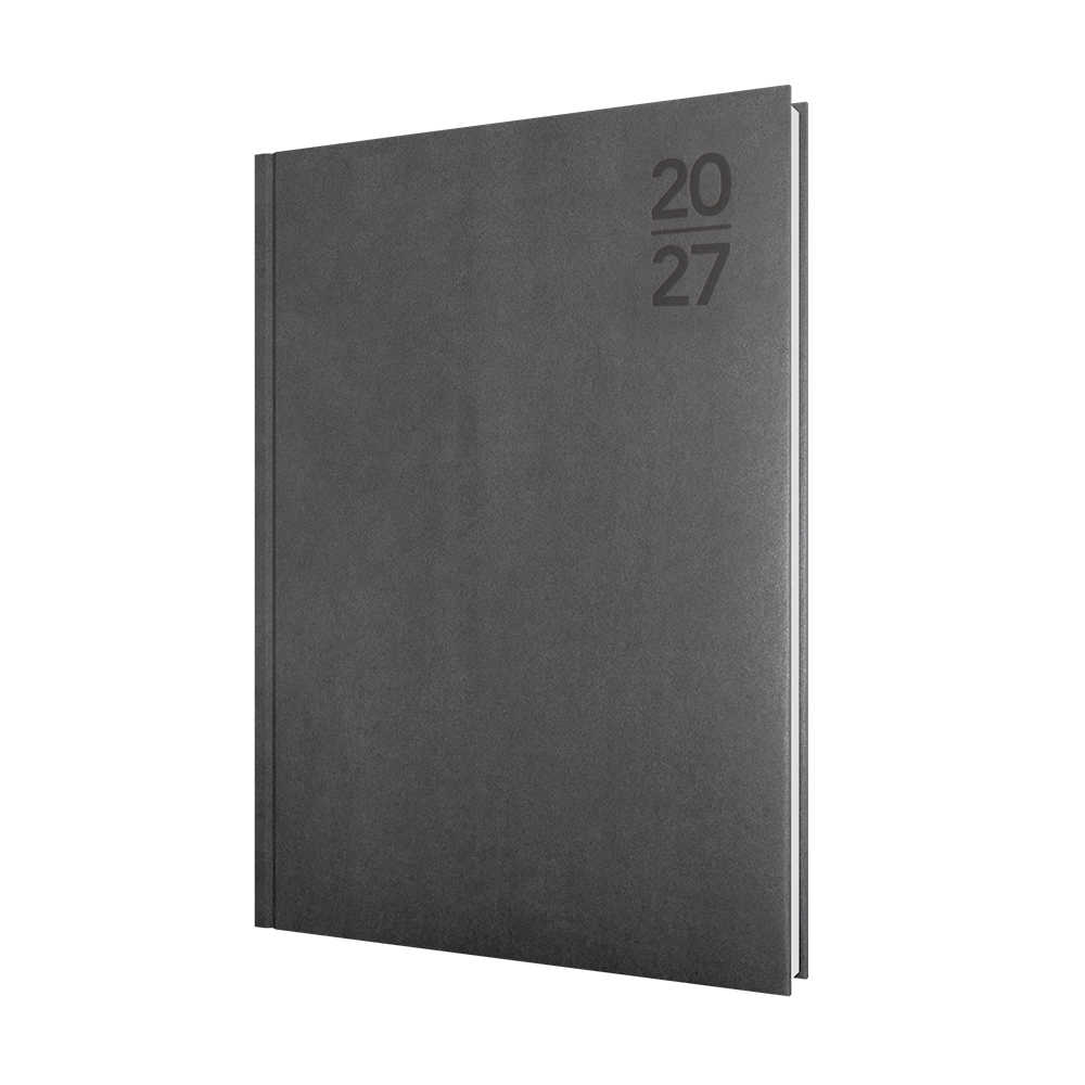 Collins Debden Silhouette 2027 Diary (A4, Day to a Page) - Charcoal