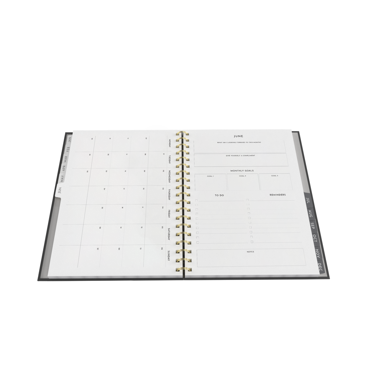 Collins Smart Women's Society 2027 Diary (B5, Week to View) - Charcoal - view 4