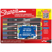 Sharpie Creative Acrylic Markers (Bullet Tip) - Assorted Colours (Pack of 5)