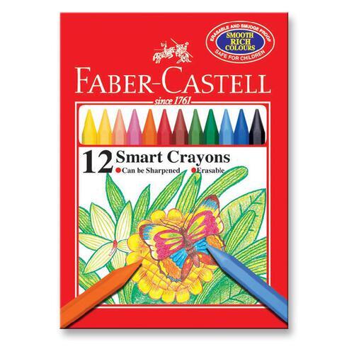 Faber-Castell Erasable Crayons (Pack of 12)