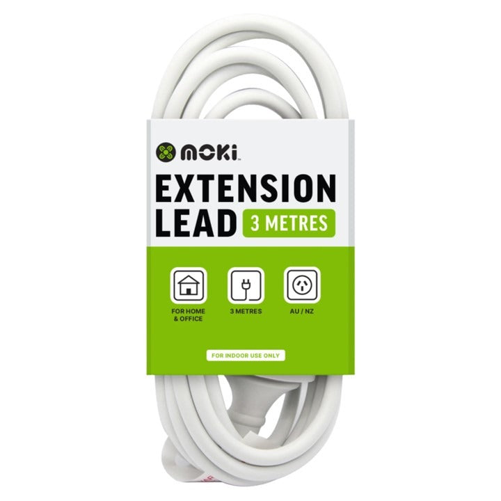 Moki Extension Lead - 3m White