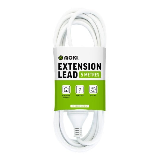 Moki Extension Lead - 5m White