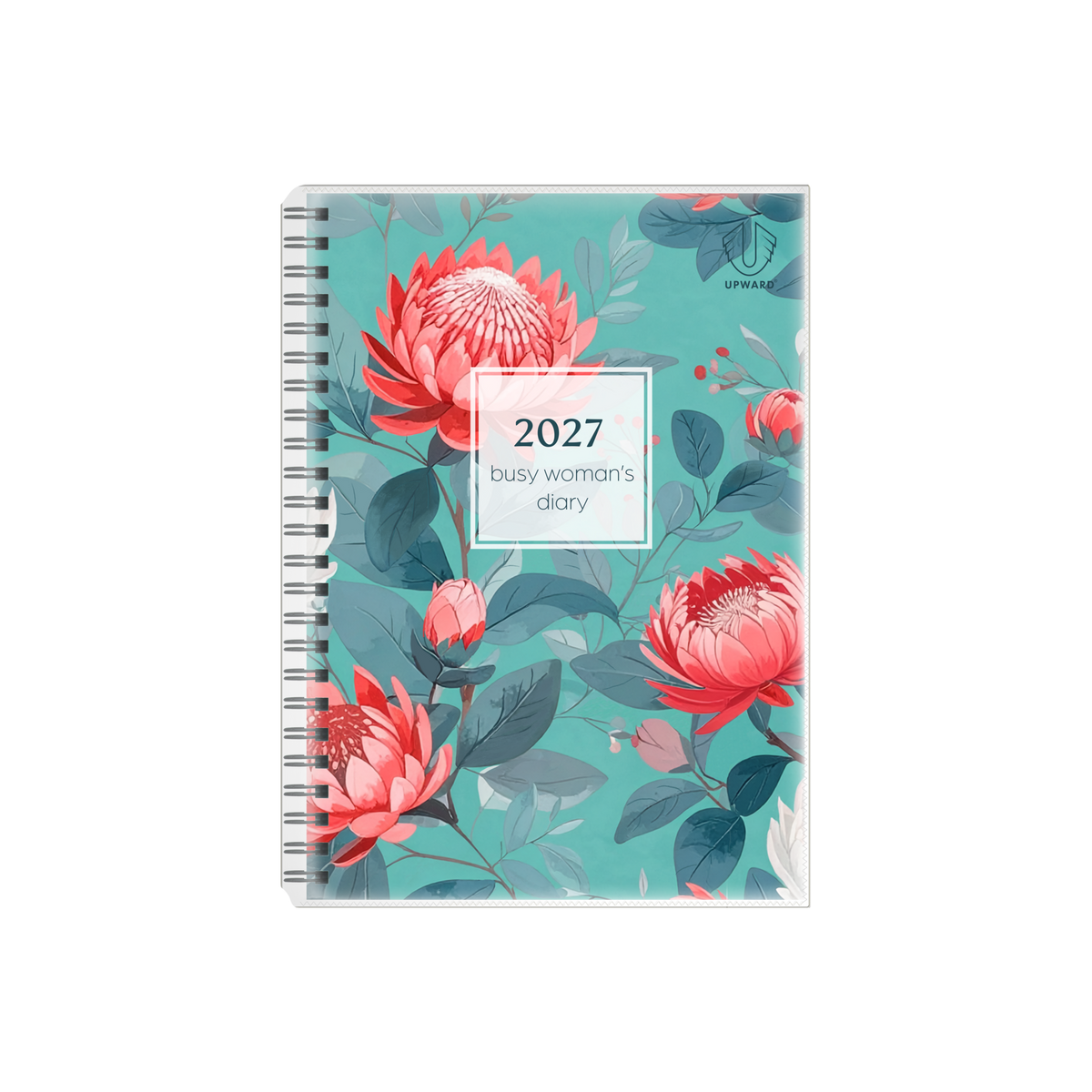 Upward Busy Woman's 2027 Diary (A5, Week to View) - Waratah
