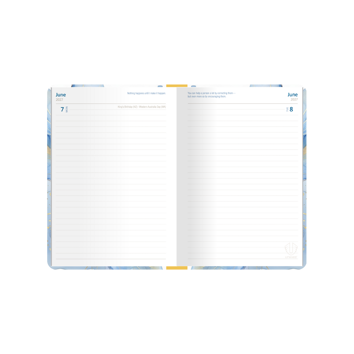 Upward Fashion 2027 Diary (A5, Day to a Page) - Water Colour - view 2