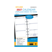 Collins Debden DayPlanner 2027 Personal Diary Refill (172 x 96mm, Week to View, 6-Ring, Unruled)